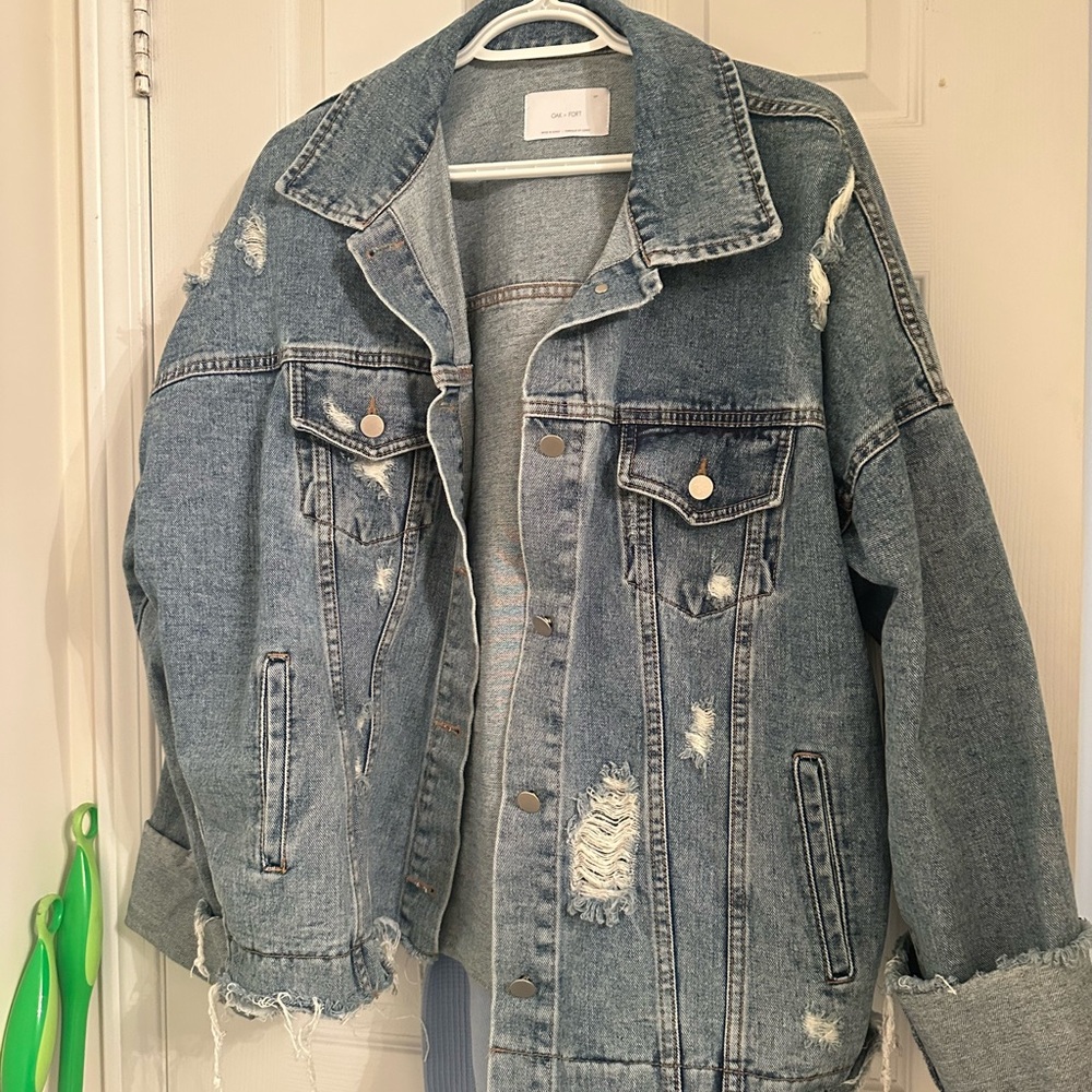 Distressed Denim Jacket